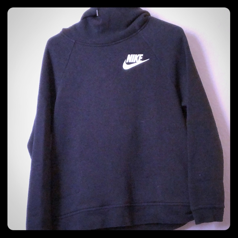 Black Nike hoodie.